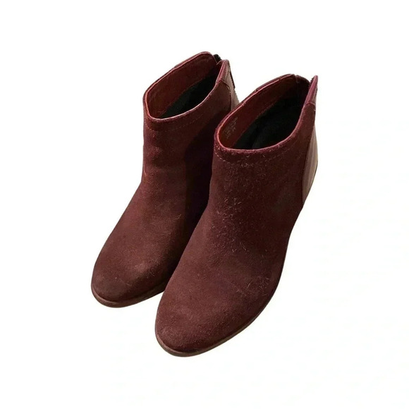 Charles by Charles David Yasmin Merlot Suede Bootie Size 6.5 - Picture 6 of 7